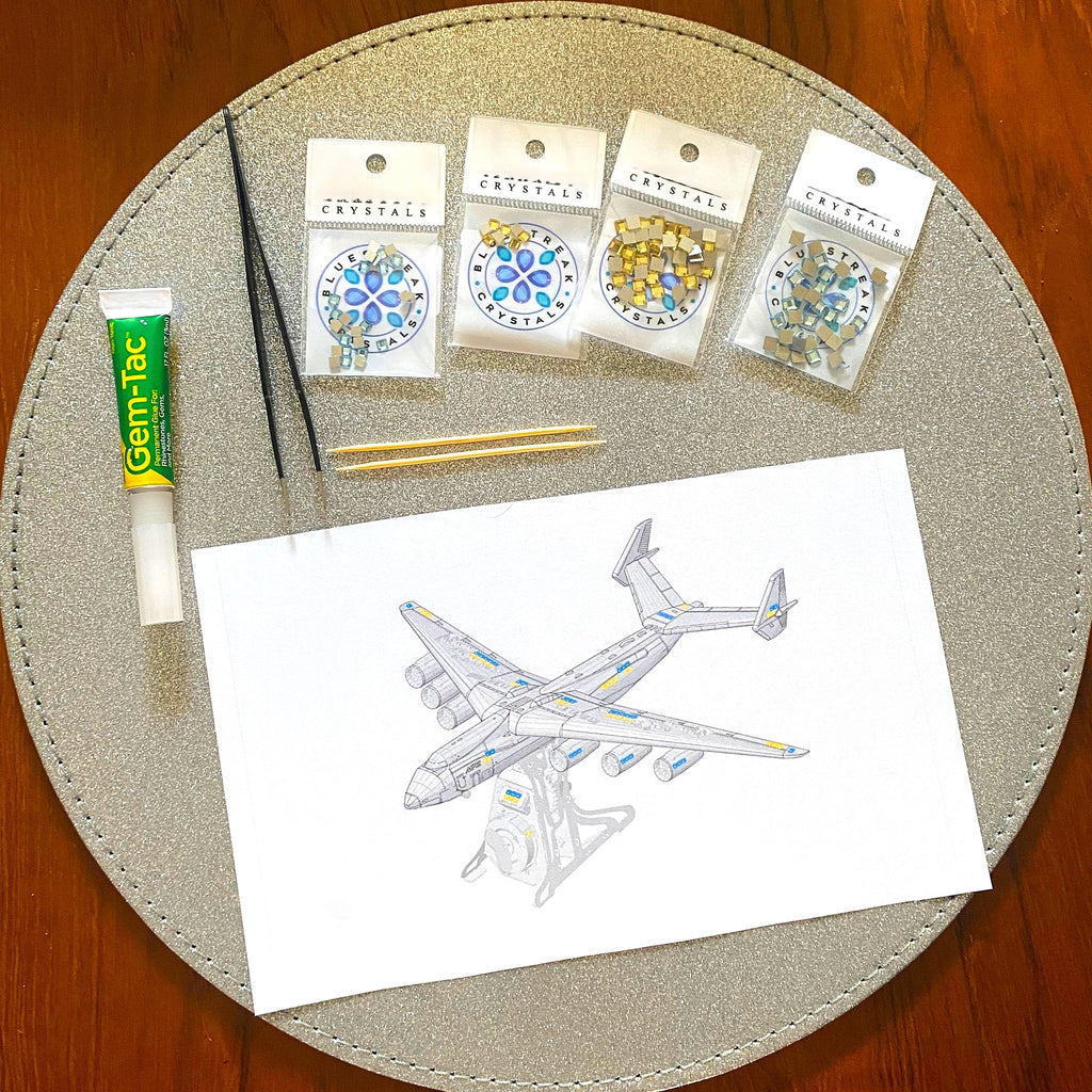 AN-225 MRIYA EMBELLISHED WITH SWAROVSKI® CRYSTALS