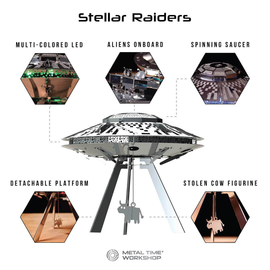 STELLAR RAIDERS UFO EMBELLISHED WITH SWAROVSKI® CRYSTALS